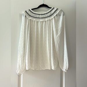 Loft polka dot blouse